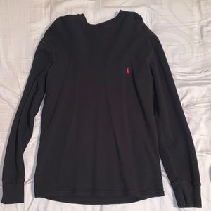 NEVER WORN Black long sleeve polo ralph lauren